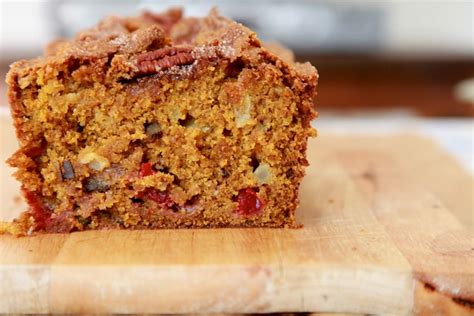 Spoon batter into prepared loaf pans. Vegan Pumpkin Cranberry Apple Pecan Everything Bread