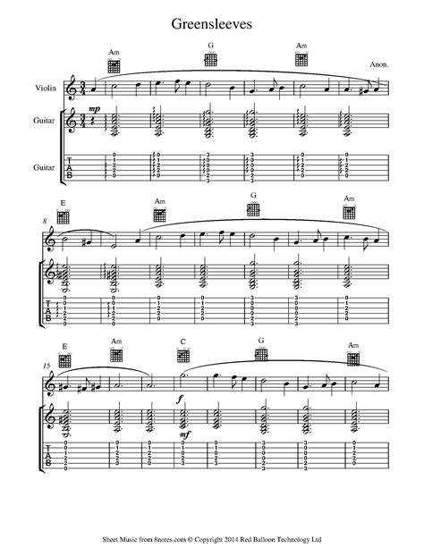 63 free violin sheet music greensleeves printable pdf docx download zip these pictures of this page are about:greensleeves violin sheet music. Greensleeves sheet music for Violin-Guitar Duet - 8notes.com | Sheet music, Free violin sheet ...