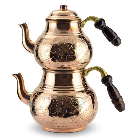 Turkish Copper Tea Pot Handcrafted Sultan Online Turkish Shopping