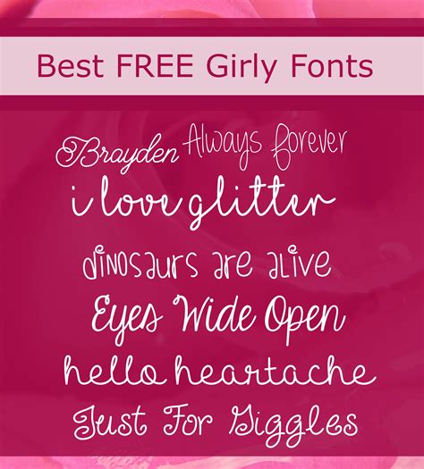 My Favorite Girly Fonts Portail