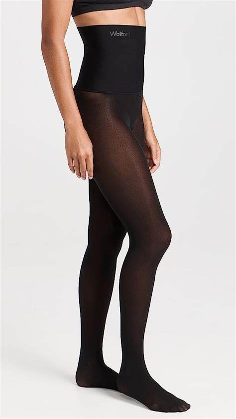 wolford fatal high waist tights in black lyst