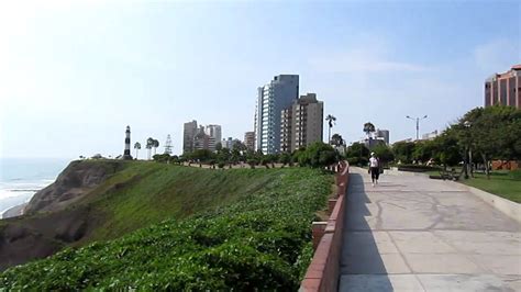 El Malecon In Miraflores Lima Peru Youtube