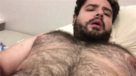 Gay Chub Bear Jerking Off And Cuming On His Body Porn F Xhamster