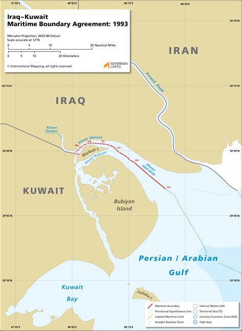 Iraqkuwait Maritime Boundary Sovereign Limits