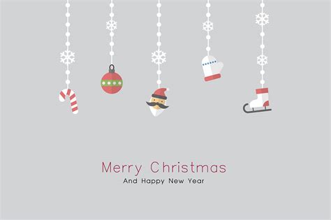 Merry Christmas And Happy New Yearchristmas Decoration On Behance