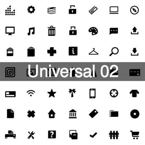 Free Vector Universal Icons Pack 2