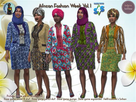 My Sims 4 Blog African Fashion Week Clothing Accessories And Shoes