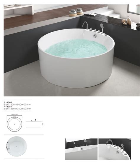 Simba usa inc whirlpool massage hydrotherapy bathtub hot tub 2 two person harmony double pump. 1500mm Small Round Acrylic Bathtub,Multi-function Two ...