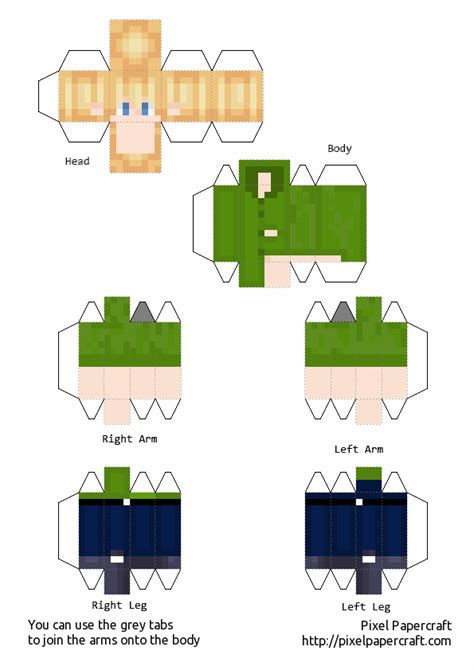 Tubbo Pixel Papercraft In 2021 Minecraft Printables Papercraft