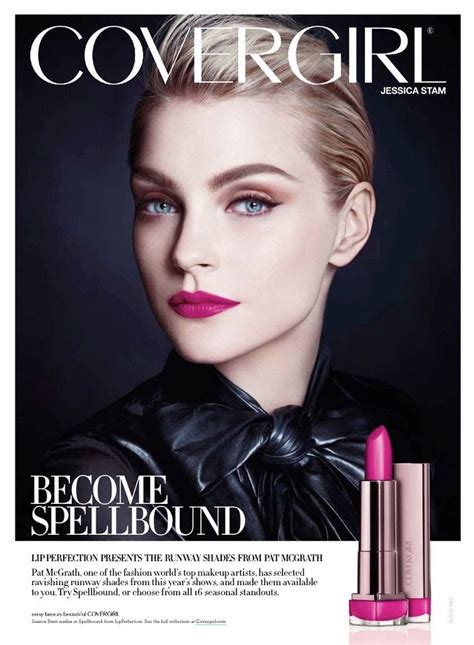 Jessica Stam Covergirl Cosmetics Advertisment Makeup Poster Makeup
