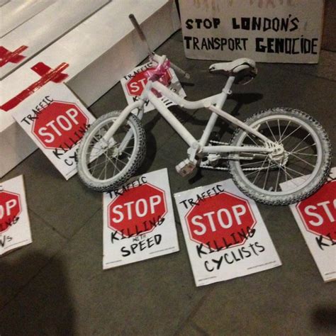 Stop Killing Cyclists Holds 3rd Annual Vigil Outside Tfl Headquarters