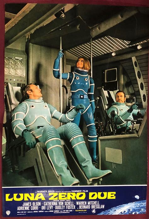 moon zero two movie poster italian 1969 james olson catherine schell ship ebay
