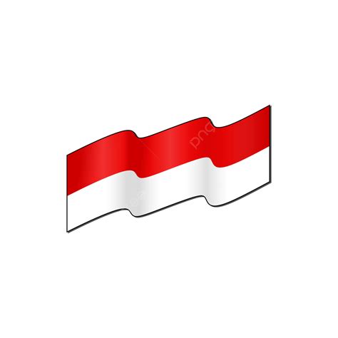Bendera Merah Putih Berkibar Vector Merah Putih Bendera Merah Putih