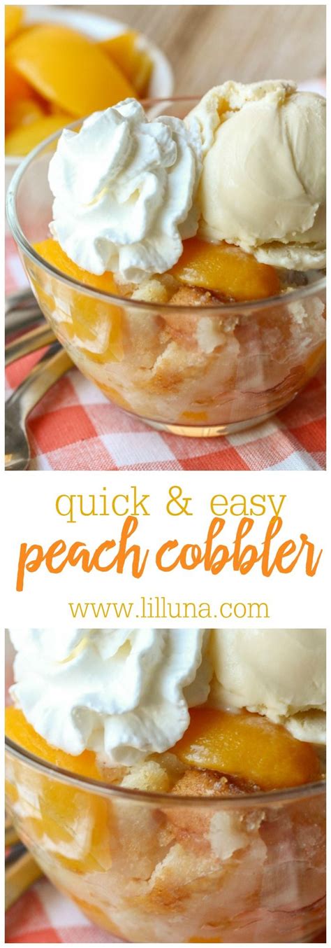 With all of our faves right here, you'll never run out of ideas! Easy Peach Cobbler | Recipe | Desserts, Fruit cobbler