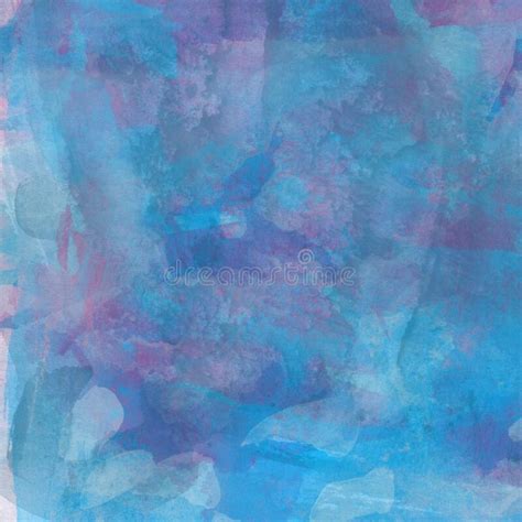 Abstract Pastel Watercolor Background Blue Sky Pink Pastel Watercolor