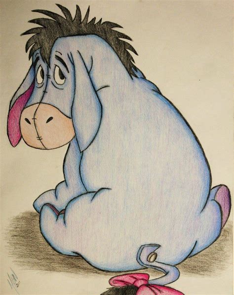 Winnie The Pooh Drawings Eeyore How To Draw Eeyore From Winnie The Pooh His Birthday Is