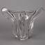 Mid Century Clear Glass Vase  Item4218