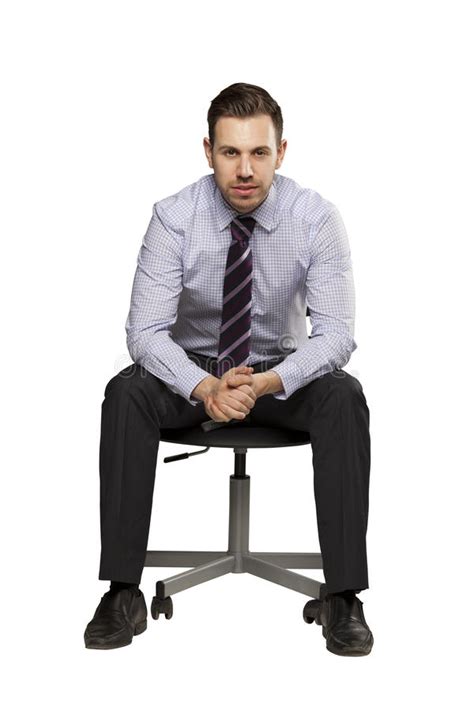 Hot promotions in business chair on aliexpress: Inviting Business Man Sitting On Chair Stock Image - Image ...