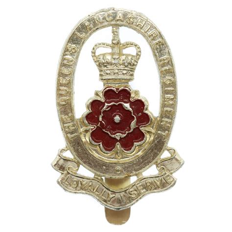 Queens Lancashire Regiment Anodised Staybrite Cap Badge