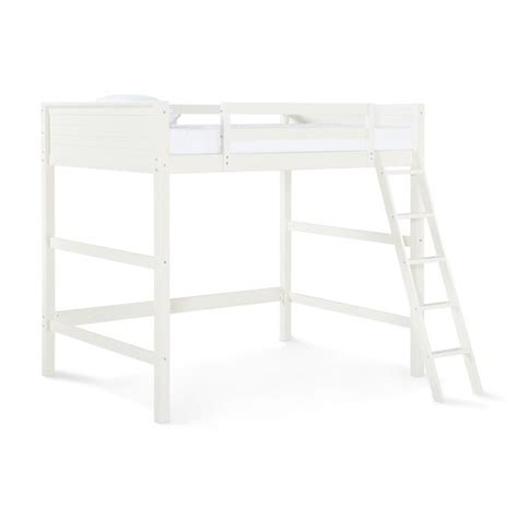 Dhp Denver White Full Loft Bunk Bed In The Bunk Beds Department At