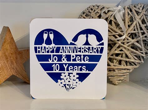 Paper Size A6a5a4square 6x6 20th20 Years Anniversary Card