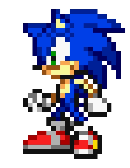 Sonic The Hedgehog Pixelart Animation Character Pixel Art Sonic Images