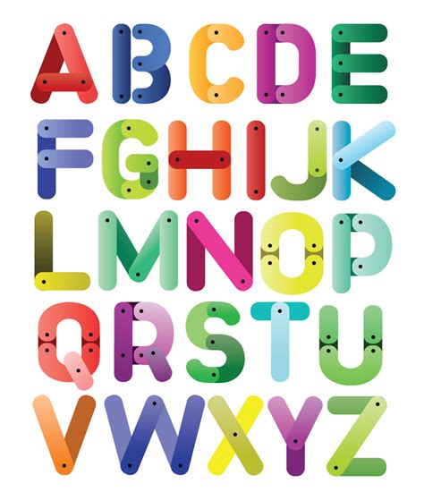 Cartoon English Alphabet Free Vector Graphic Download