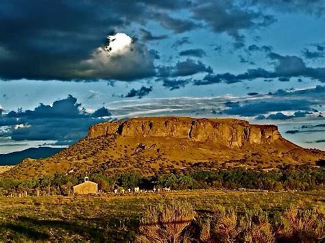 Black Mesa On The Way To Santa Fe From Santa Clara Pueblo Nm ~photo