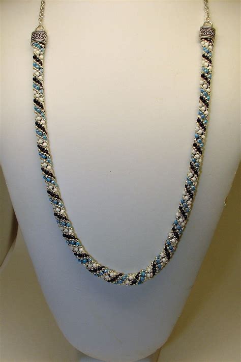 Russian Spiral Necklace Seed Bead Necklace Versatile Etsy