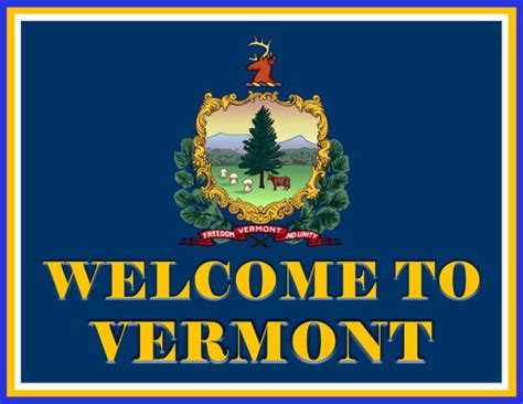 Welcome To Vermont Sign Free Download