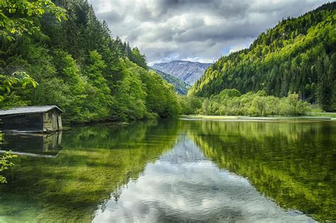 Wallpaper Landscape Lake Nature Reflection Green