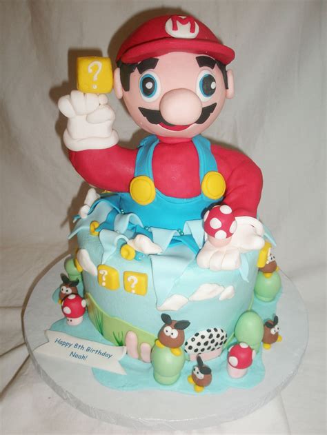 Vanilla and chocolate sponge filled with bavarian cream, red velvet cake with a cheese cake filling, chocolate. Mario Bros Birthday Cakes Ideas : Cake Ideas by Prayface.net