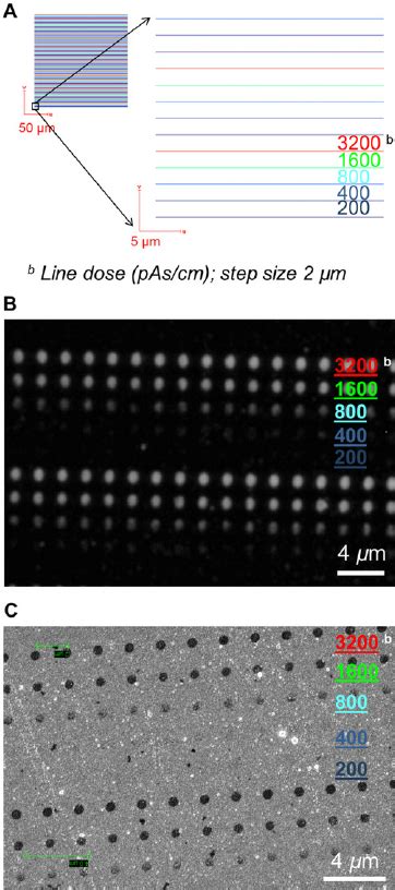 Using A Micrometer Scale Step Size In Line Exposure Mode Results In