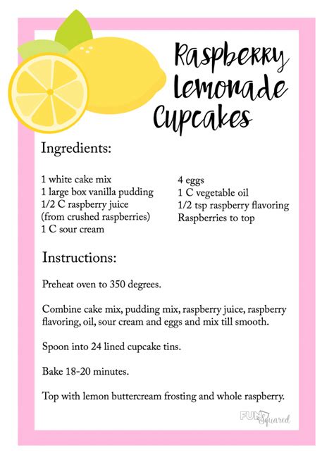 Check out good housekeeping's sweet themes for every party! Lemonade Cupcake Recipes - Fun-Squared