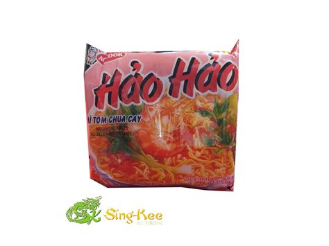 Hao Hao Mi Tom Chua Cay Shrimp Flavoured Instant Noodles 77g No