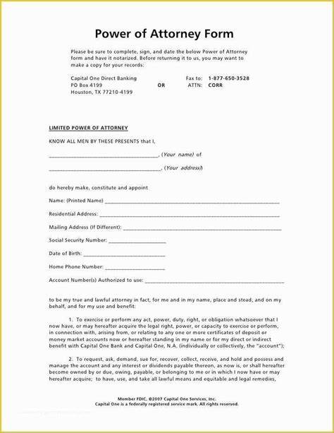 Free Poa Template Of Power Of Attorney Form Heritagechristiancollege