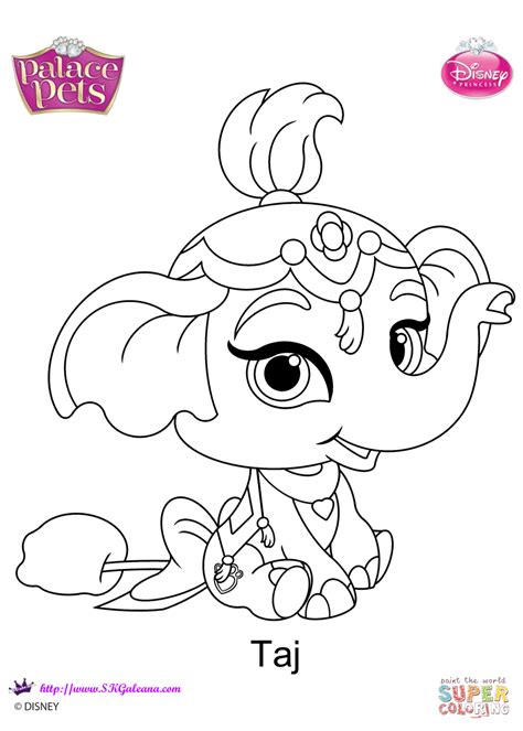 Please share this share this content. Palace Pets Taj coloring page | Free Printable Coloring Pages