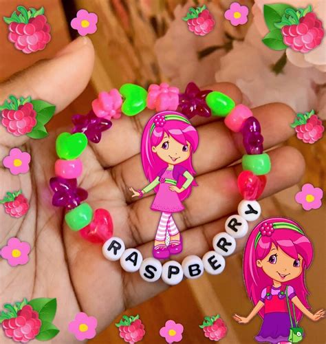 Strawberry Shortcake Bracelets Kandi Beaded Bracelets Etsy