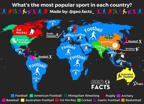 Whats The Most Popular Sport In Each Country Maps On The Web
