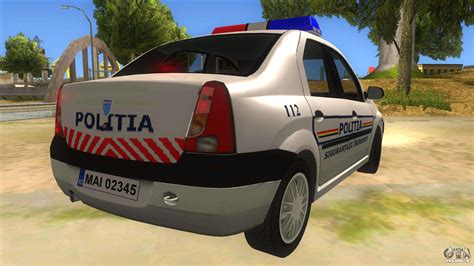 Dacia Logan Romania Police Pour Gta San Andreas