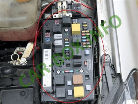 fuses and relays opel vauxhall astra h 2004 2014