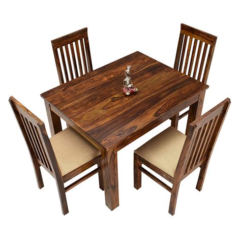 Buy Sheesham Wooden Dining Table Made With Solid Sheesham Wood