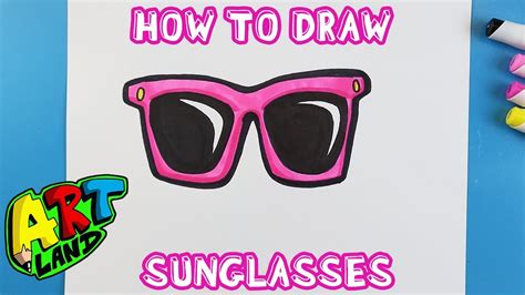 How To Draw Sunglasses Youtube