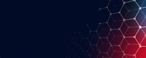 Hexagon Technology Banner With Text Space Download Free Vectors