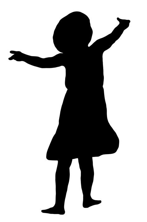 Little Girl Dancing Silhouette At Getdrawings Free Download