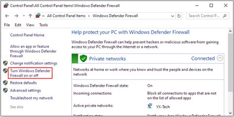 How To Turn Off Windows Defender Firewall On Windows 10 My Microsoft