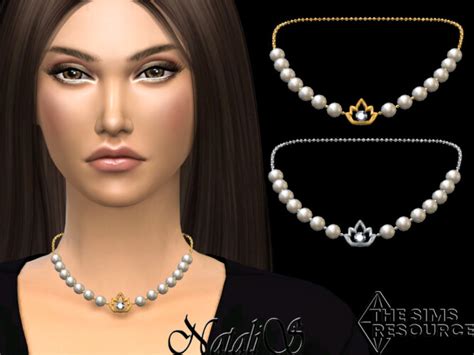 Lotus Pearl Necklace By Natalis At Tsr Sims 4 Updates