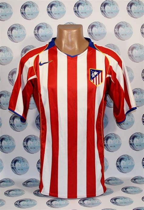 Atletico Madrid Home Camiseta de Fútbol 2004 - 2005.