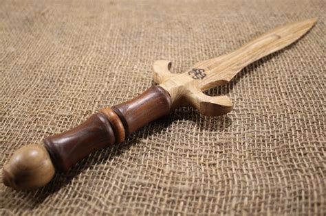 Ritual Dagger Wooden Athame Magic Wooden Dagger Celtic Etsy