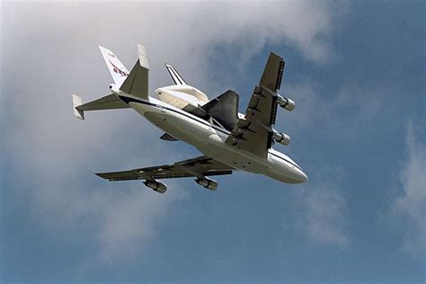 Space History Photo Endeavour On Shuttle Carrier Aircraft Space